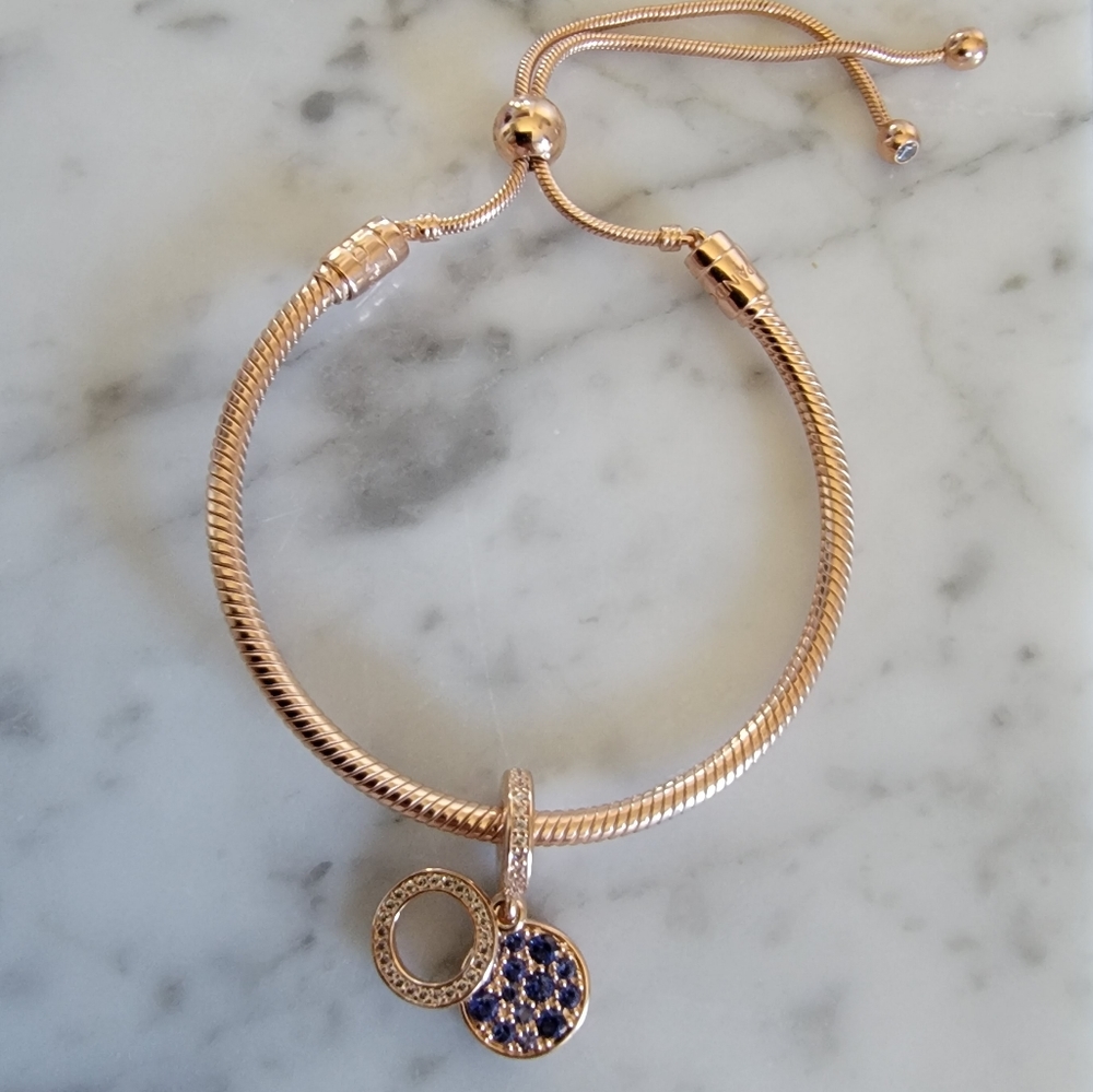 Pandora Rose Gold Bracelet with Charm